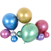 Gonfiabile Helium Latex Chrome Metallic Color 12 pollici 3.2g Decorazione per feste Palloncini cromati